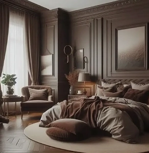 Коричневая спальня